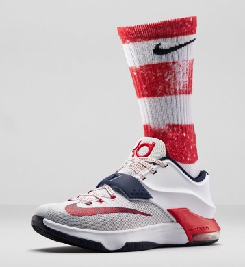 Баскетбольні кросівки Nike KD 7 "Independence Day", EUR 44