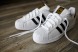 Кеди Adidas Superstar Leather "White-Black-Gold", EUR 45