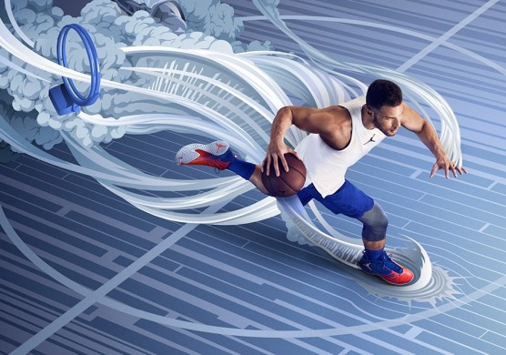Баскетбольные кроссовки Air Jordan Super Fly 5 "Blue/Red", EUR 40