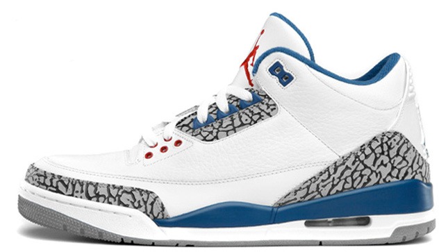 Баскетбольные кроссовки Nike Air Jordan 3 Retro "True Blue", EUR 44