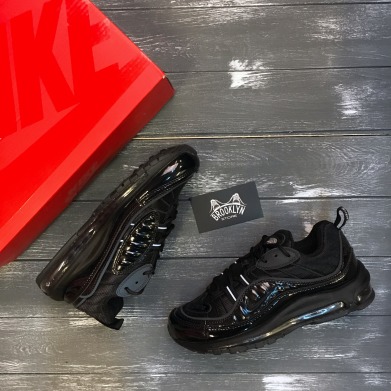 Кросiвки Nike Air Max 98 x Supreme "Black/Black", EUR 38