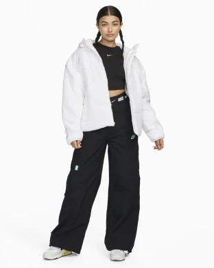 Куртка Женская Nike Sportswear Classic Puffer Therma-Fit Loose Hooded Jacket (FB7672-100), M