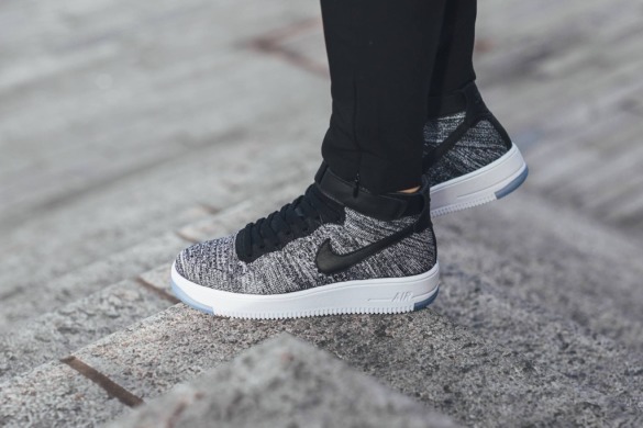 Кроссовки Nike Air Force Flyknit Mid "Gray", EUR 41