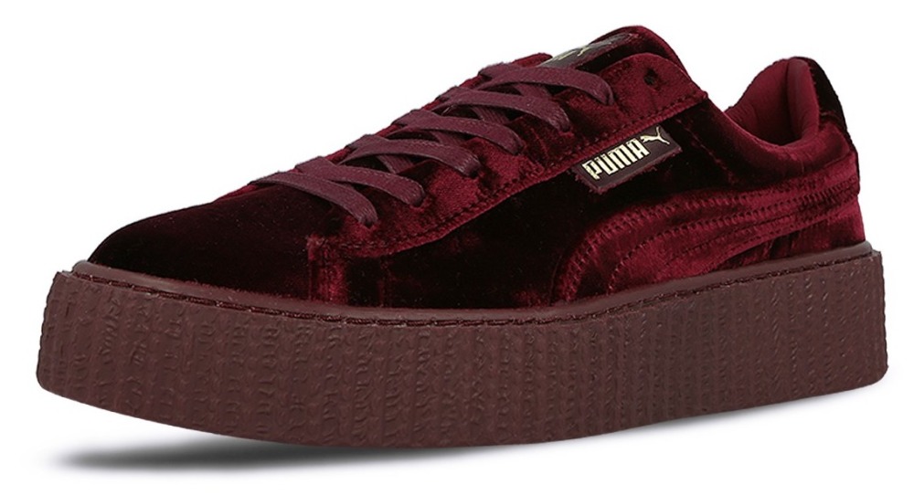 Puma fenty shop red velvet creeper