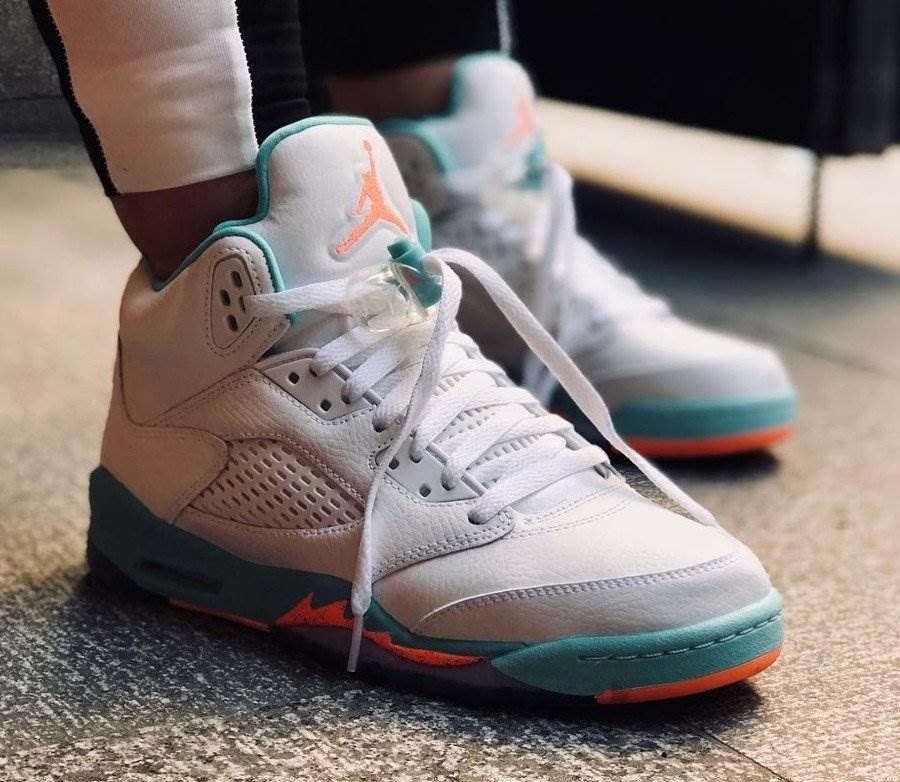 Jordan 5 store retro light aqua