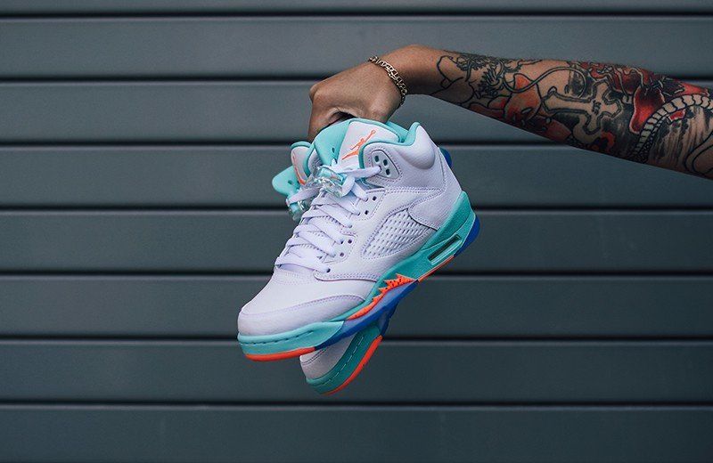 Jordan 5 store light aqua mens