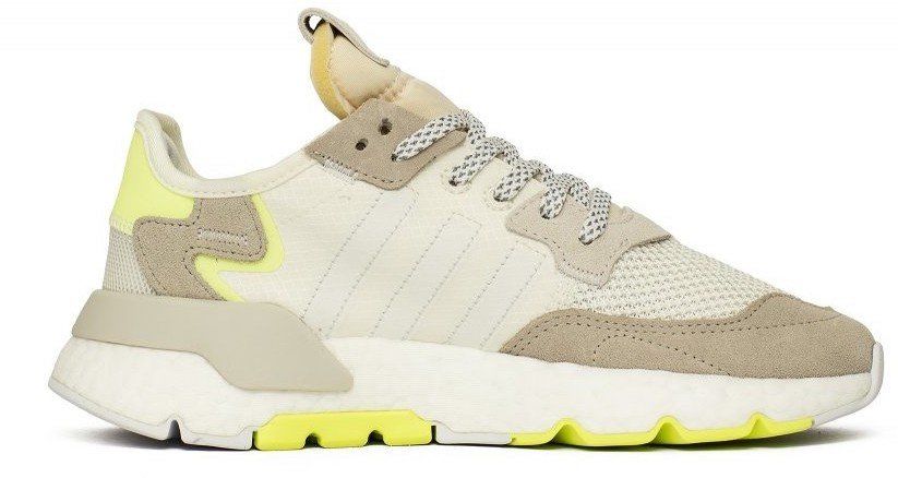 Adidas nite best sale jogger white yellow