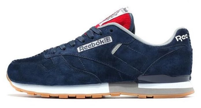 Reebok cheap leather bleu