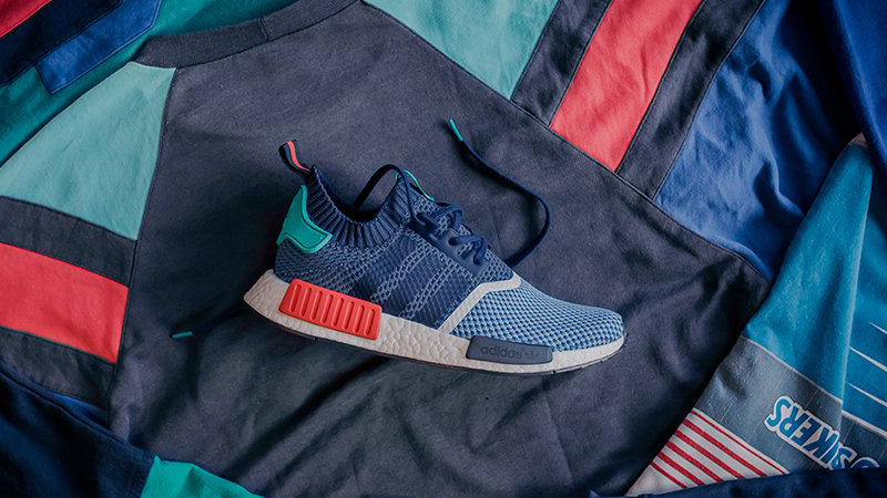 Nmd primeknit blue deals