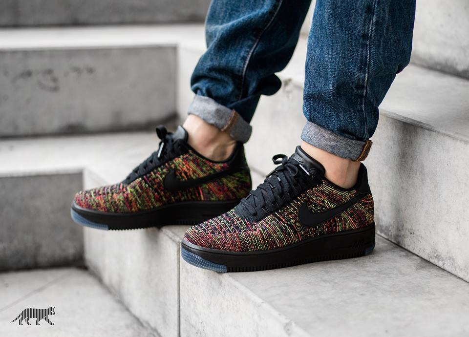 Nike air force 1 shop ultra flyknit low black multicolor