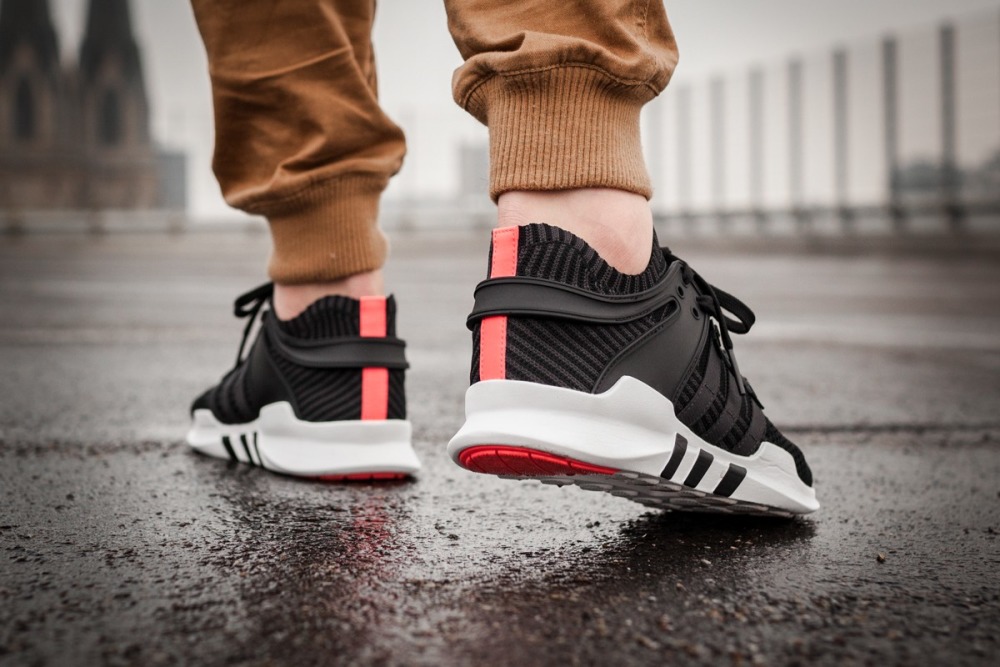 Adidas originals eqt support adv support primeknit shoes - core black/white sale