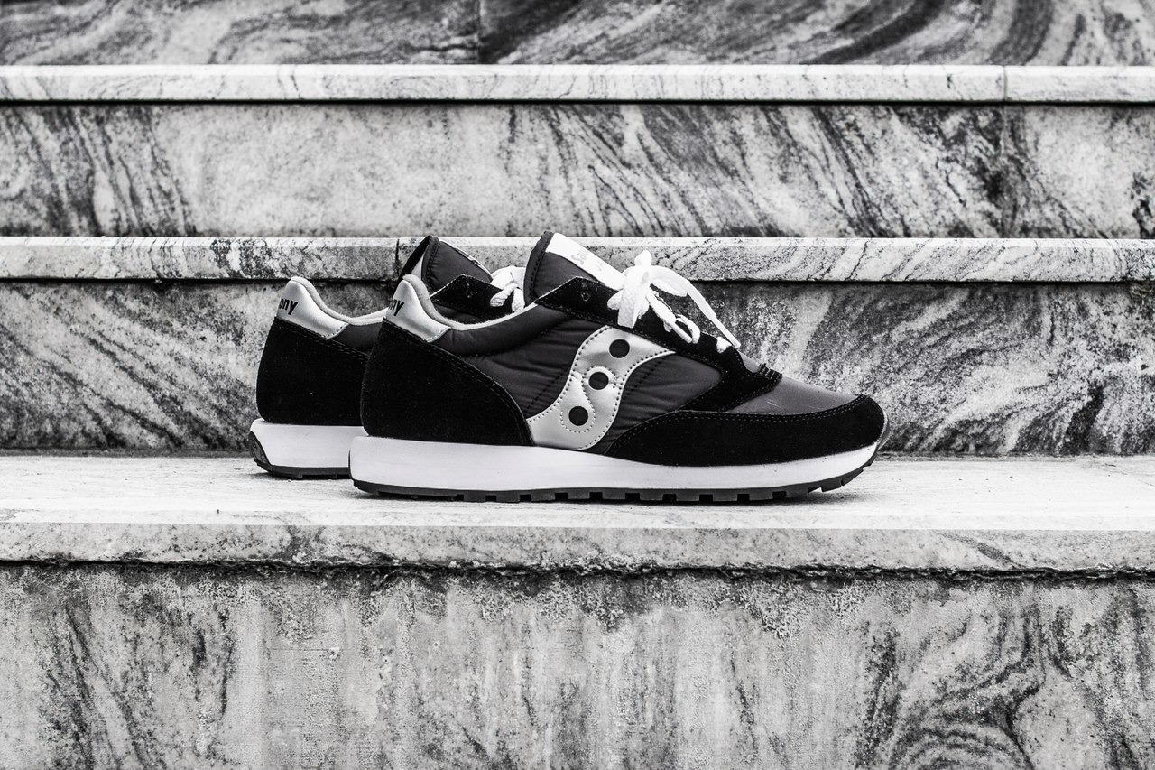 Кроссовки Оригинал Saucony Jazz Original "Black/Silver" (S1044-1 ...