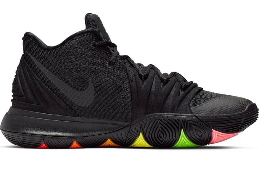 nike kyrie 5 black rainbow soles