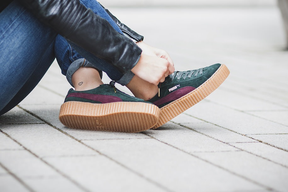 Puma creepers outlet nere e dorate