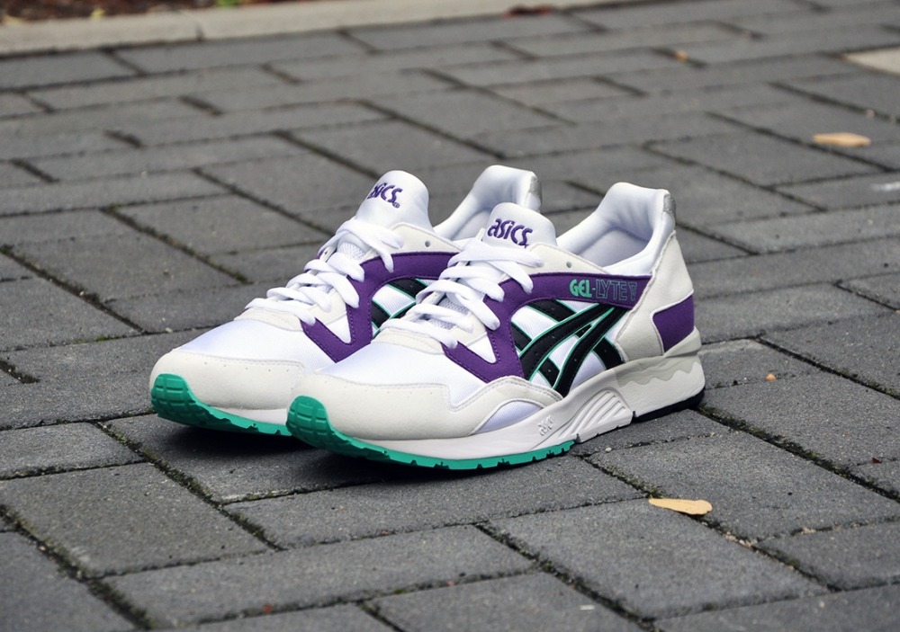 Asics Gel Lyte V White Black Purple 1 131 Brooklynstore