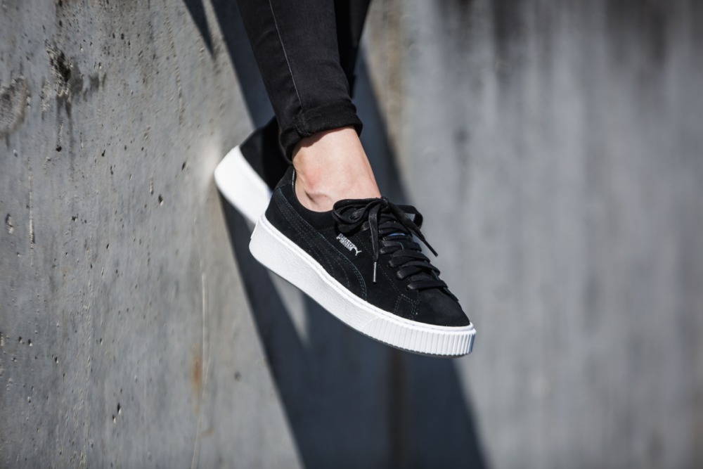 Puma all 2024 black platform sneakers