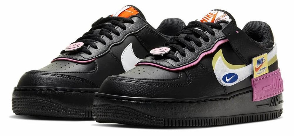 air force 1 black and pink