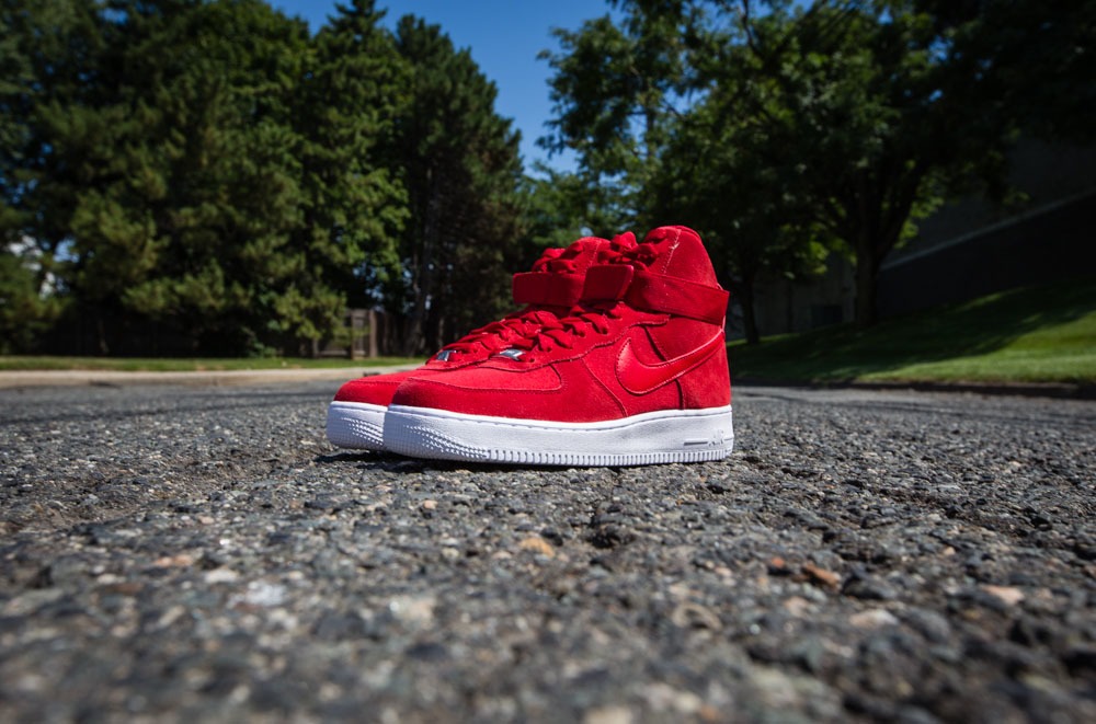 Nike Air Force 1 High 07 Suede Gym Red 1 305 Brooklynstore