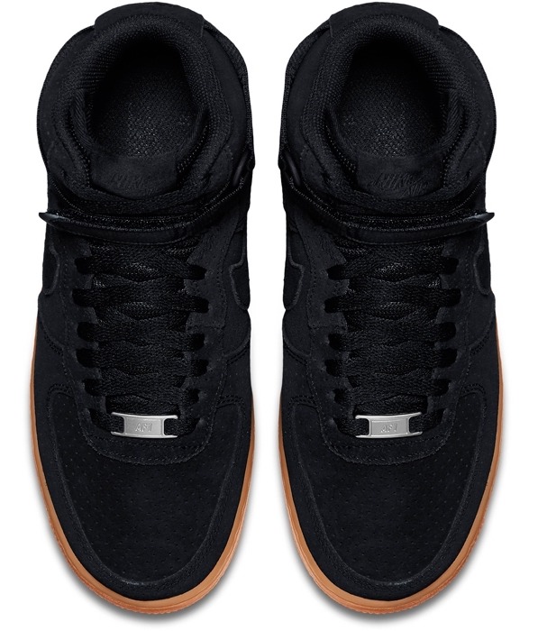 Af1 black cheap suede gum