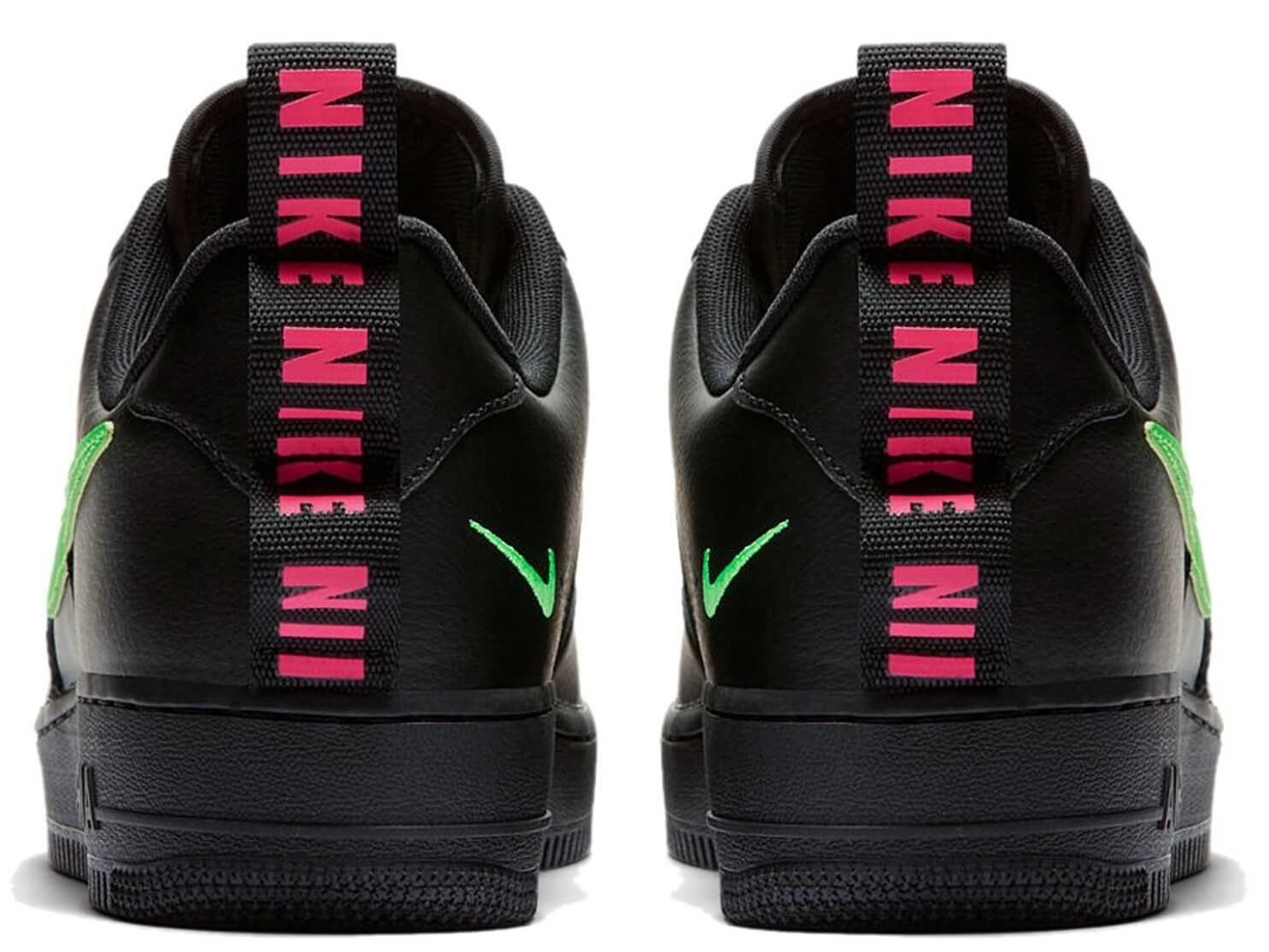 air force 1 low utility black hyper pink scream green