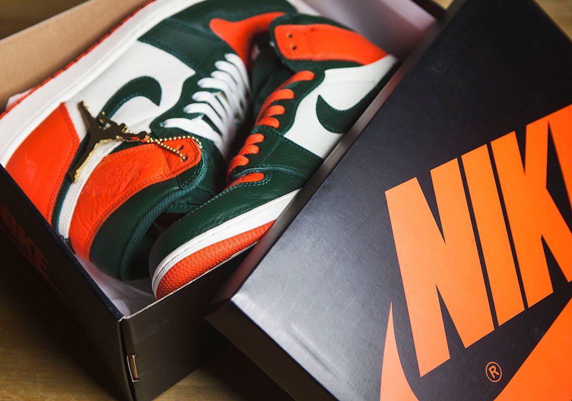 Баскетбольные кроссовки Air Jordan 1 High OG 'Miami Art Basel' купить ...
