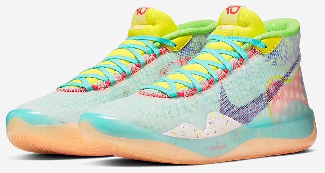 Баскетбольные кроссовки Nike KD 12 EYBL "Peach Jam" купить по цене 1