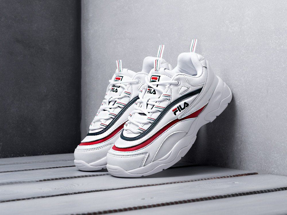 Fila ray white deals green red