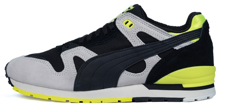 Puma mens black/yellow sale duplex og trainers