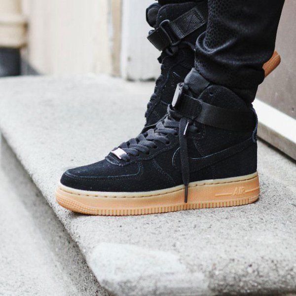 i Nike Air Force 1 HI Suede Black 1 449 Brooklynstore