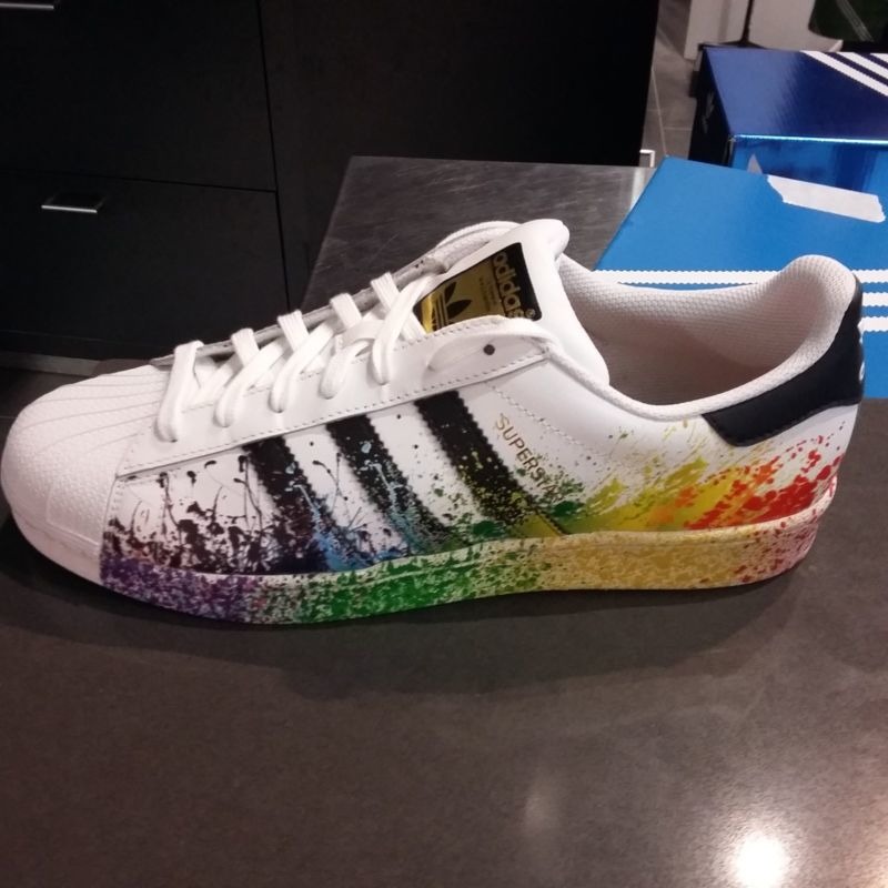 Adidas superstar deals pride pack