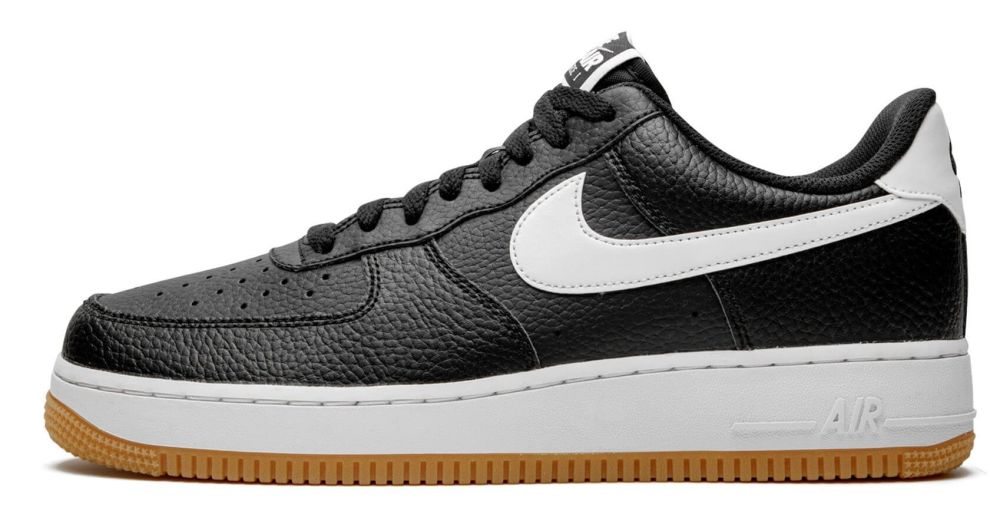 air force one black with gum sole