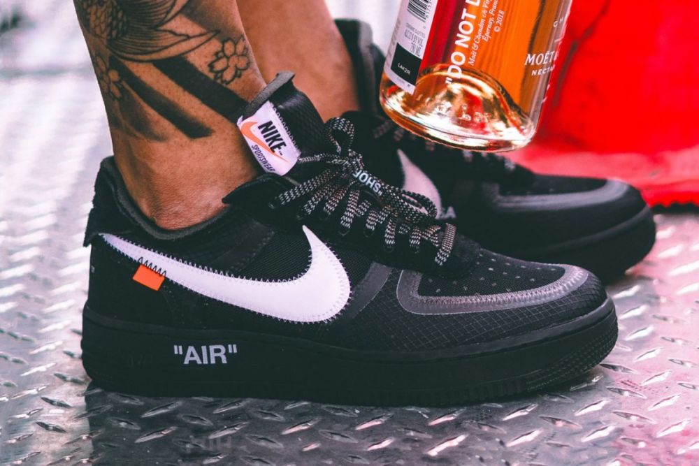 air force low black off white