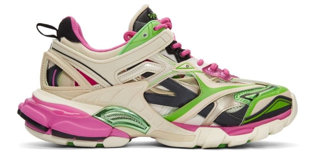 Balenciaga track 2 hot sale white green pink