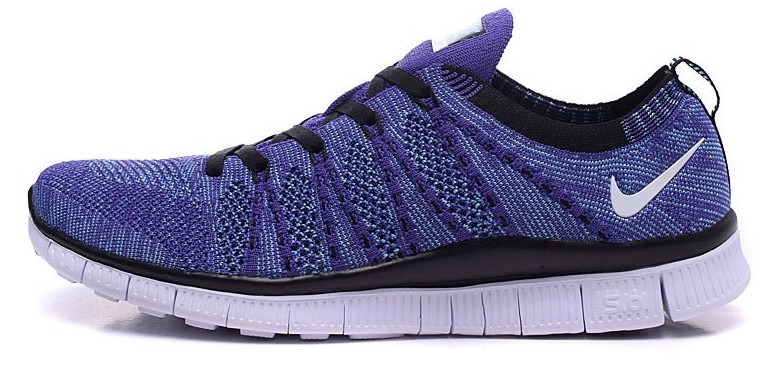 Nike Free Flyknit Purple White 1 119 Brooklynstore