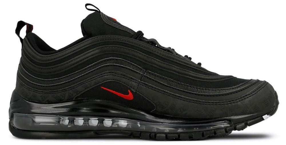 Nike air max 97 black discount red reflective