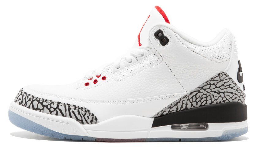 White retro sales 3s