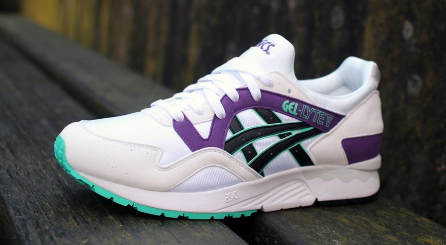 Asics gel lyte v white purple best sale