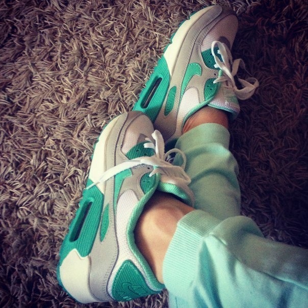 Nike air max 90 turquoise store and white