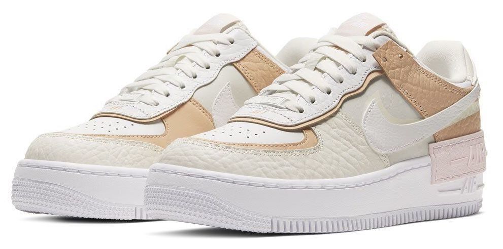 nike air force 1 white and brown