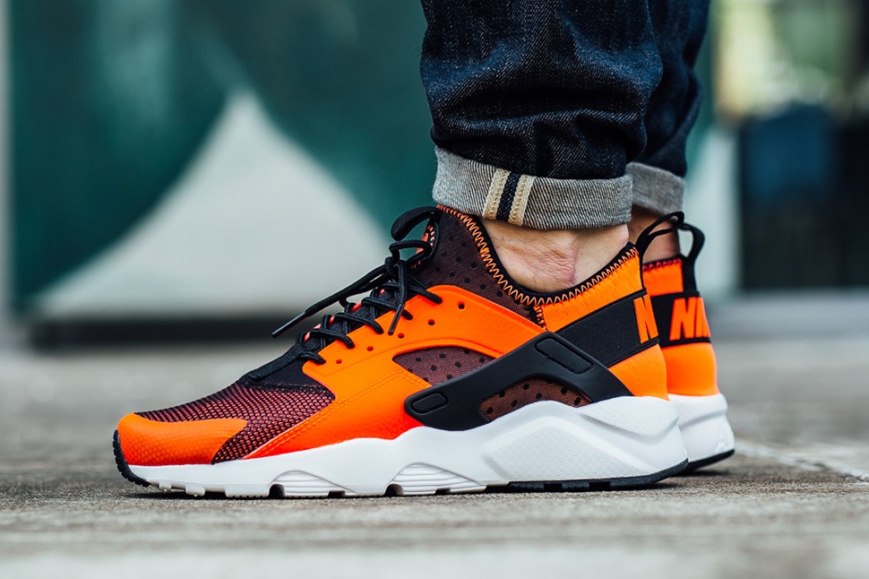 Nike Air Huarache Run Ultra Orange Black 1 305 Brooklynstore