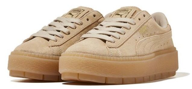 puma trace platform tan