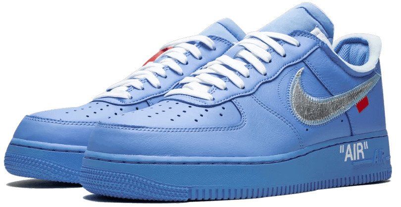 off white university blue air force 1
