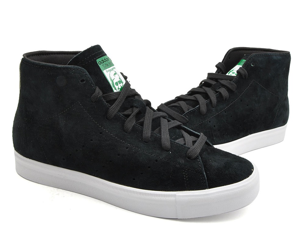 Stan smith mid black online