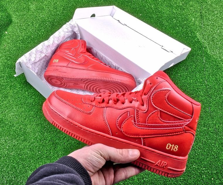 Nike Air Force Misplaced Checks All Red 1 160 Brooklynstore