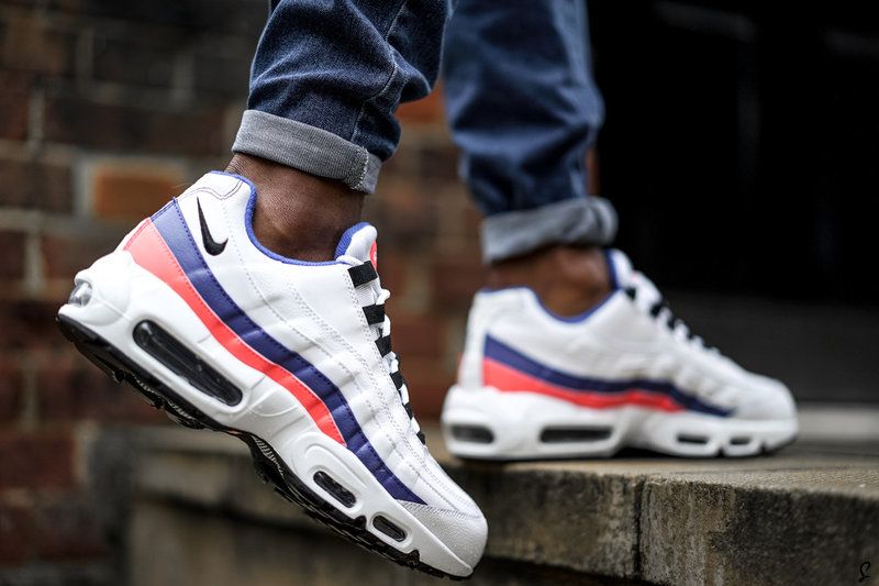 Мужские кроссовки Nike Air Max 95 "Essential White/Blue" купить по цене ...