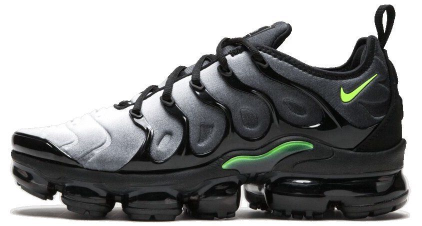 Nike vapormax plus hot sale black and volt