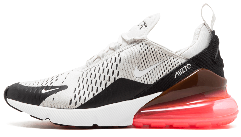 Nike air max 270 best sale black and hot punch