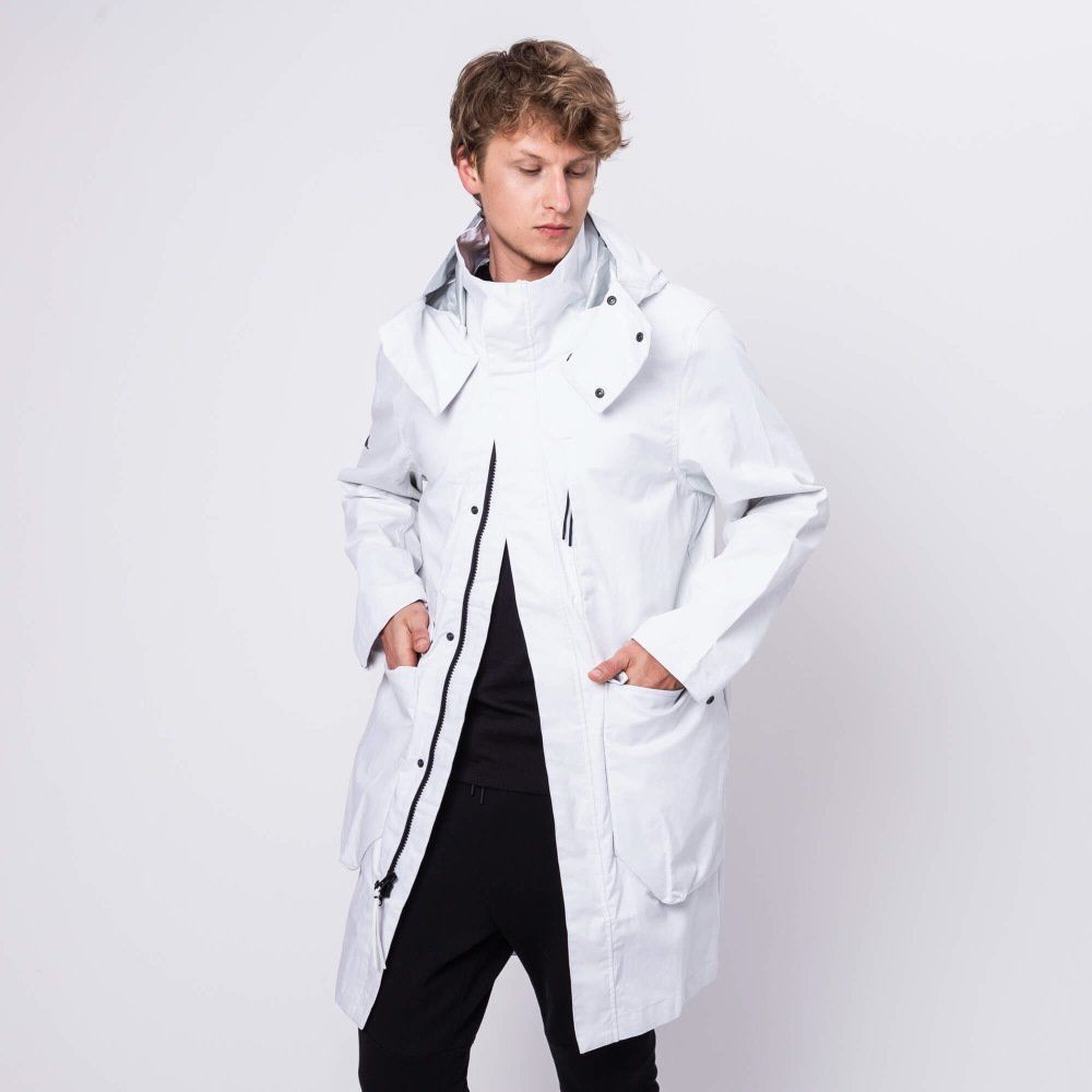 White nike sales parka