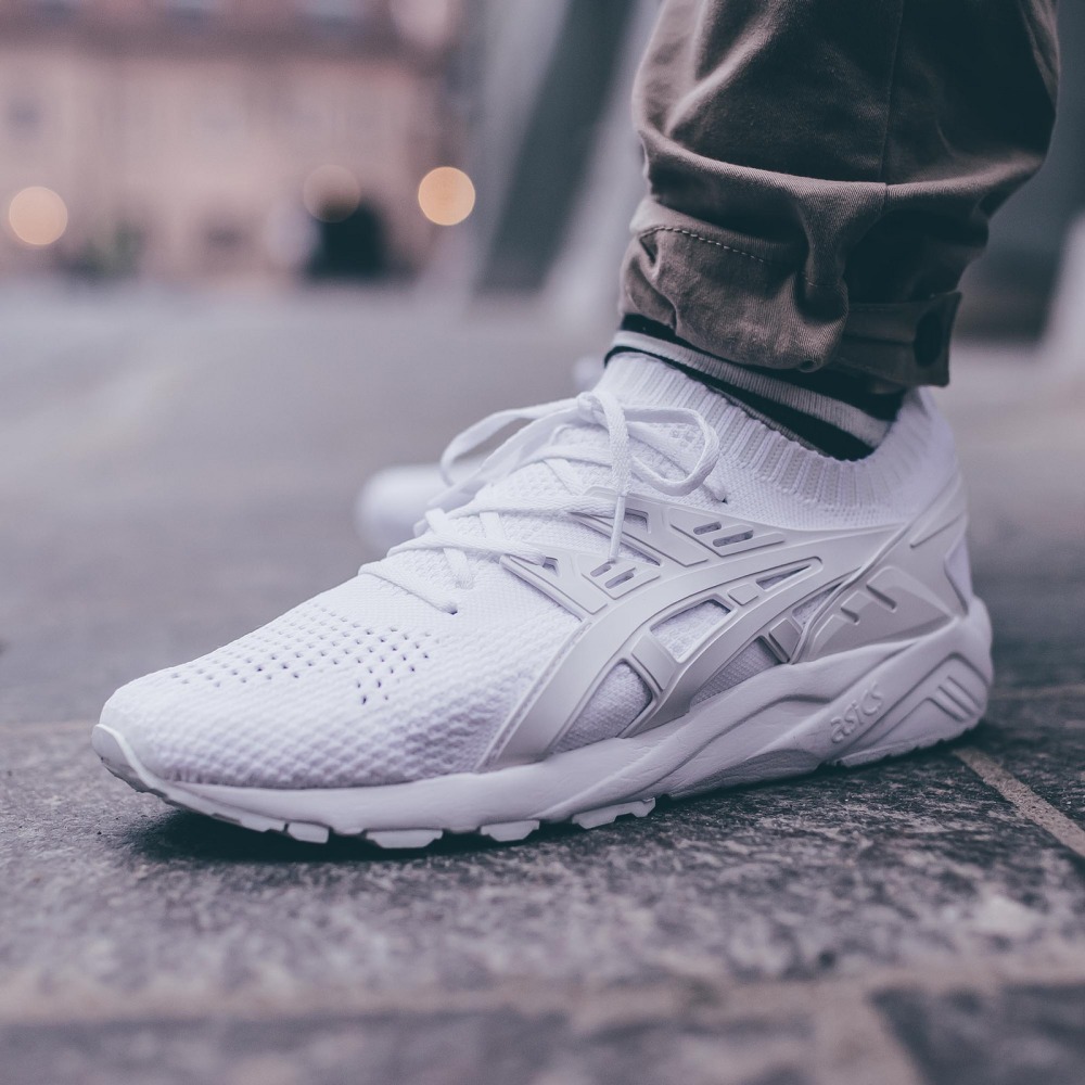 Asics Gel Kayano Trainer Knit Triple White 1 089 Brooklynstore