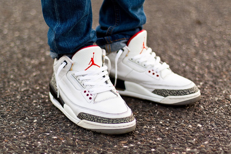 Jordan 3 white cement on sale 219